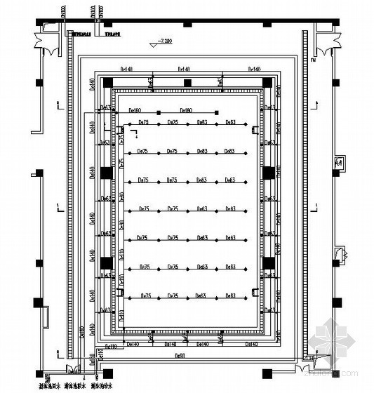 洗浴池剖面图资料下载-[陕西]某地下一层会所室内游泳池循环水系统设计图纸