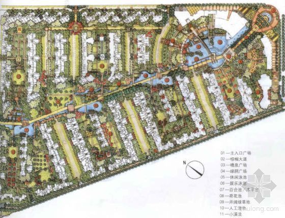 深圳某居住区景观设计资料下载-[深圳]居住区一期景观设计方案