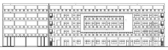 小学教室建筑施工图资料下载-某小学区四层综合楼建筑施工图