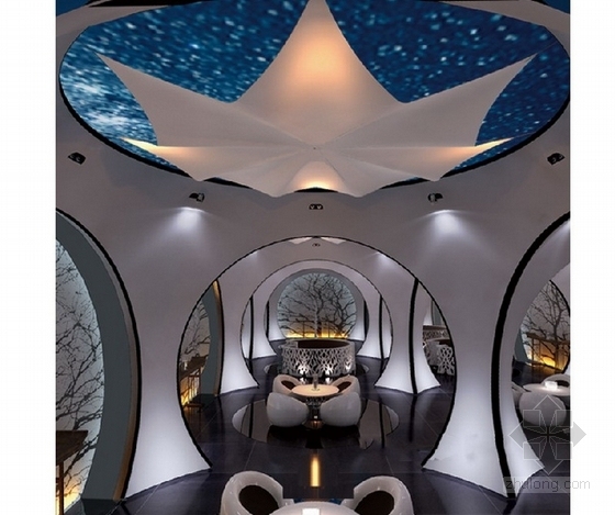 [上海]时尚浪漫咖啡厅室内装修概念设计方案咖啡厅效果图