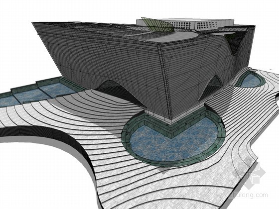剧场音乐厅建筑施工图资料下载-学院音乐厅SketchUp模型下载