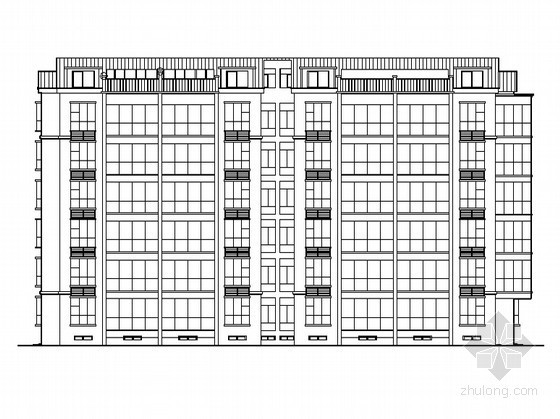山东现代六层资料下载-[济源市]某现代豪华小区13号楼建筑方案图（含节能设计）