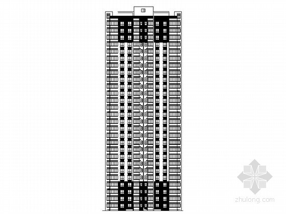 6层塔式住宅建筑图资料下载-[西安]某二十七层塔式住宅建筑施工图