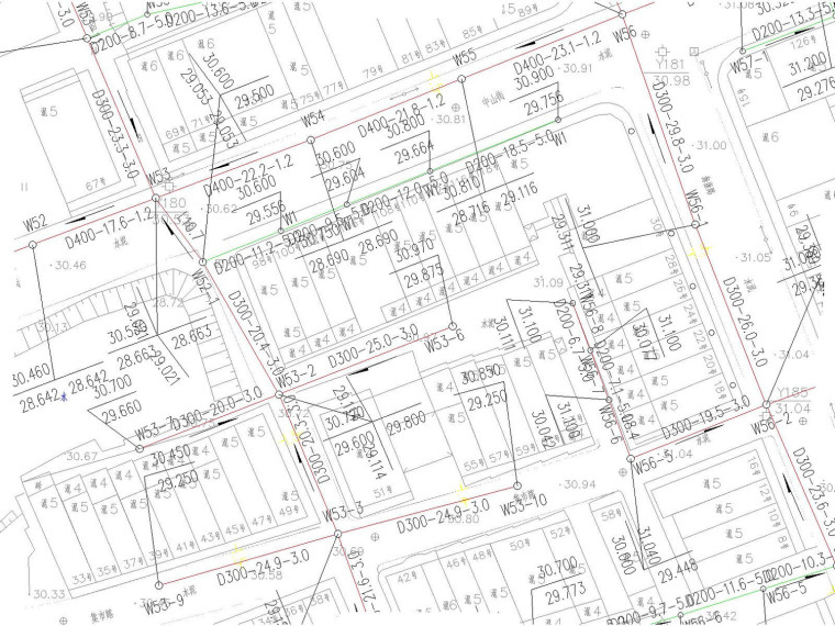 [浙江]乡镇污水处理管网建设工程施工图-污水平面图（一）.jpg