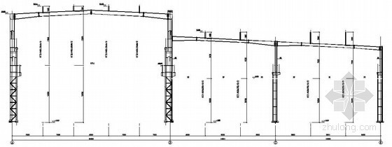12m柱距门刚资料下载-[沈阳]门式刚架联合厂房结构施工图（共10跨,65张图纸）