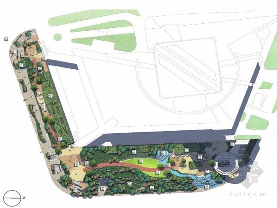 公共绿地设计CAD资料下载-[上海]中心商业地块公共绿地综合设计方案