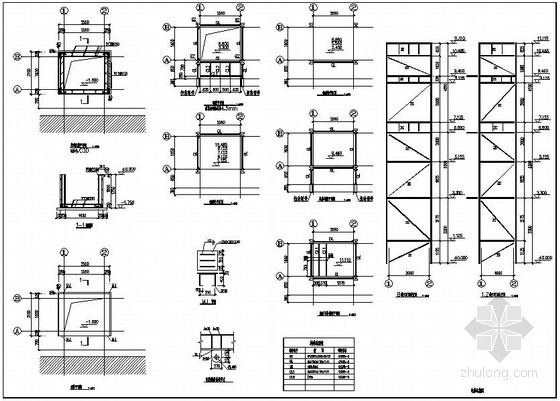 敬老院电梯设计资料下载-天津某4层养老院钢结构电梯结构设计图