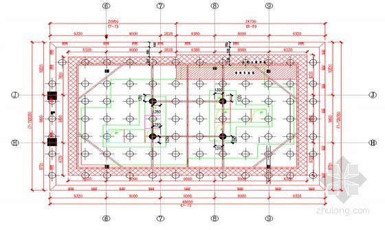 基础施工降水布置图资料下载-[福建]框架核心筒结构办公楼工程土方工程施工方案(88页 附平面布置图)
