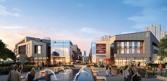 现代风格多层商业广场效果图