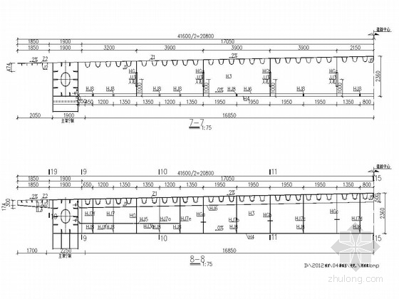 景观钢结构桥设计施工图纸资料下载-特大型下承式钢结构系杆拱桥桥面系施工图（141张）