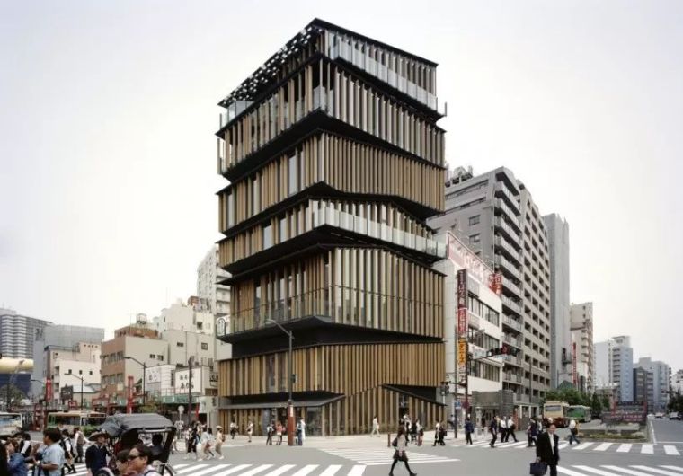 办公建筑的设计元素资料下载-多层办公建筑设计：日本浅草文化旅游信息中心/案例