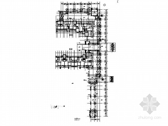 [北京]5层现代风格公寓建筑设计施工图 （国内知名地产）-5层现代风格公寓建筑设计平面图 