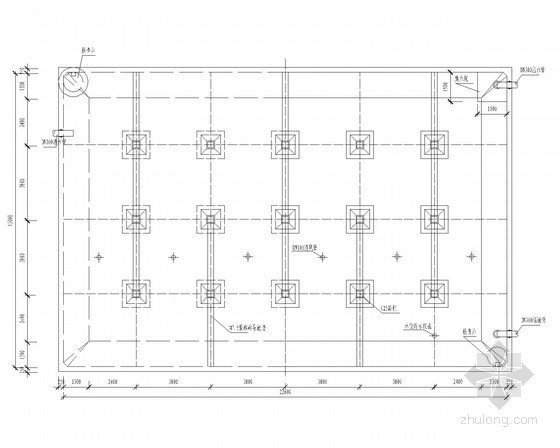 10立方矩形蓄水池配筋资料下载-1000立方米矩形蓄水池施工图