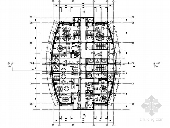 行政中心室内装修方案资料下载-[江苏]时尚商务酒店室内装修CAD施工图（含效果）