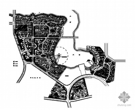 水景小区规划图资料下载-南方某小区规划详细图纸