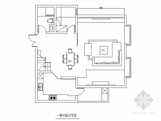 现代复式楼装修效果图资料下载-温馨俏丽复式楼装修施工图（含效果图）