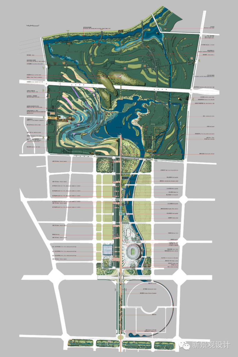 景观总图设计（土人景观设计案例学习）-奥运规划（未中标）