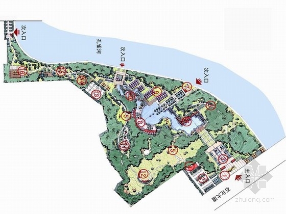 布法罗公园河湾长廊景观资料下载-[新疆]闲情逸致民族特色公园景观走廊方案