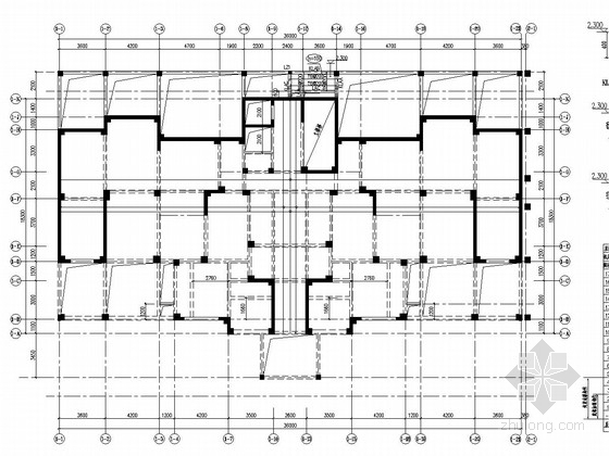 多层住宅一梯三建筑施工图资料下载-[山东]框剪结构高层及框架结构多层住宅楼结构施工图（含裙房及建筑图）