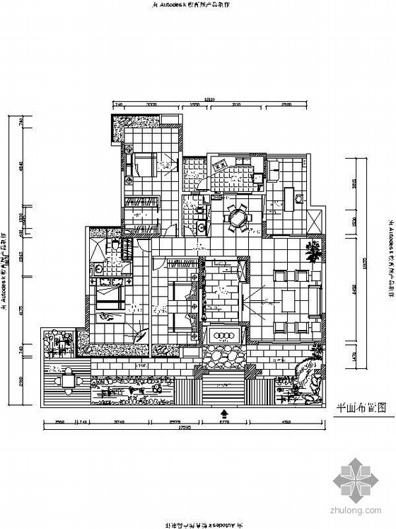 不同风格家装施工图资料下载-170平米四室不同风格装饰施工图（含效果）