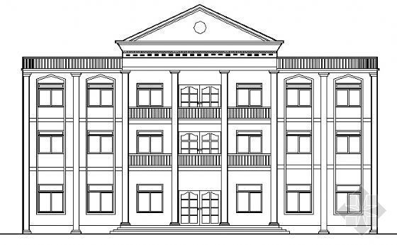 三层场馆建筑施工图资料下载-某三层法院建筑施工图