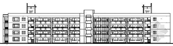 大学教育科研建筑资料下载-西安某四层大学教学楼建筑施工图