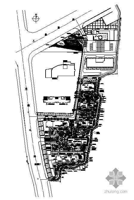 小区环境设计套图资料下载-济南小区施工图套图