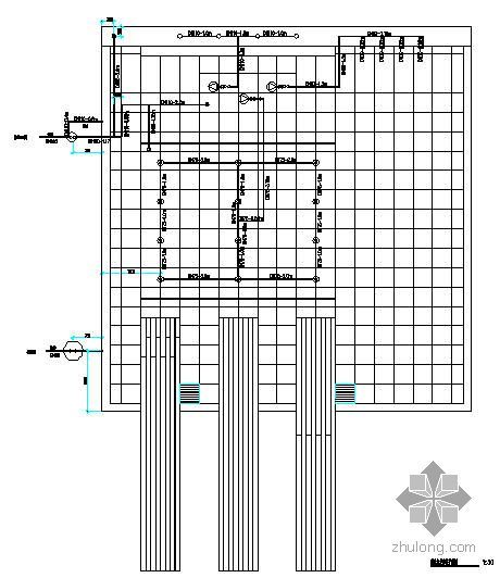 大学城管道系统图资料下载-丽池水景管道系统图与平面图