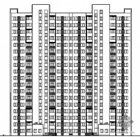 水岸国际居住小区资料下载-[郑州市]某高档水岸国际花园住宅楼群建筑施工图(6栋)