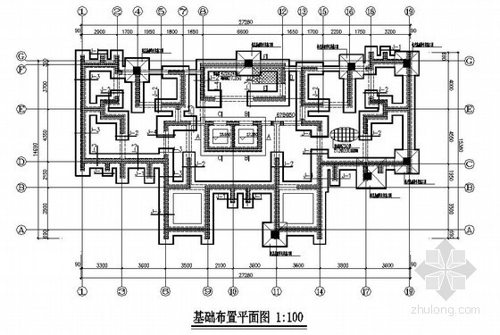 地下车库结构CAD图资料下载-[青岛]框架结构地下车库结构施工图
