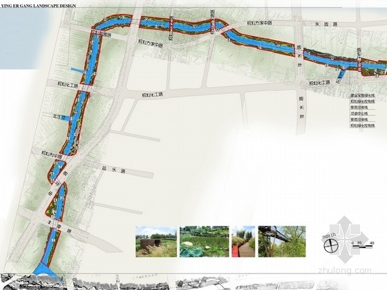 河道景观小品资料下载-[杭州]河道整治工程深入景观方案设计（附CAD总平图及绿化设计施工图）