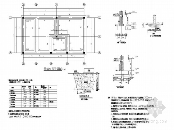 公厕建筑配筋施工图资料下载-[山东]地上单层砌体结构公厕结构施工图