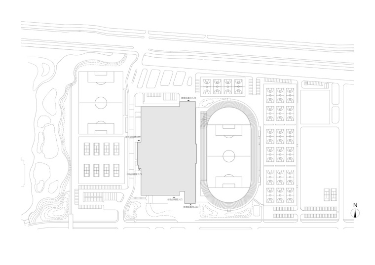 海宁浙江大学国际联合学院综合体育馆-Drawing001_General_Plan_of_General_Gymnasium