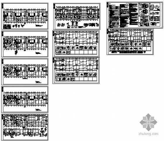 30层住宅楼剪力墙截面资料下载-某12层剪力墙住宅楼结构图
