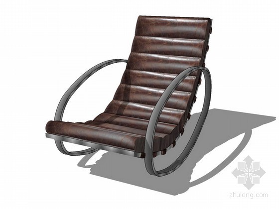 现代摇椅草图模型资料下载-摇椅