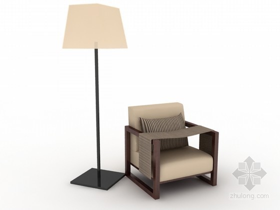 东南亚小户型设计资料下载-东南亚单人椅