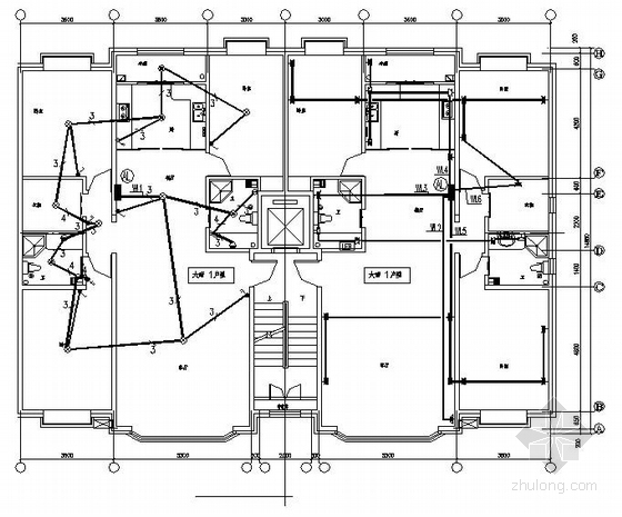 单元住宅楼施工图资料下载-某住宅楼电气施工图