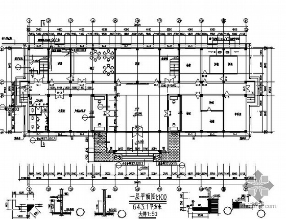 [福建石狮市]某派出所四层办公楼建筑施工图-3