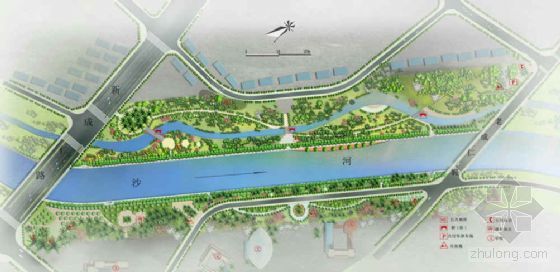 酒店概念性景观设计文本资料下载-[成都]河岸景观概念性设计