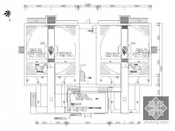 [安徽]大型污水处理厂全套电气施工图纸（含自动化系统）-高效澄清池仪控平面布置图
