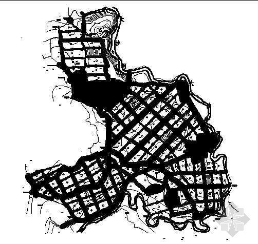 上海土地控制规划图资料下载-某土地整理项目规划图总图
