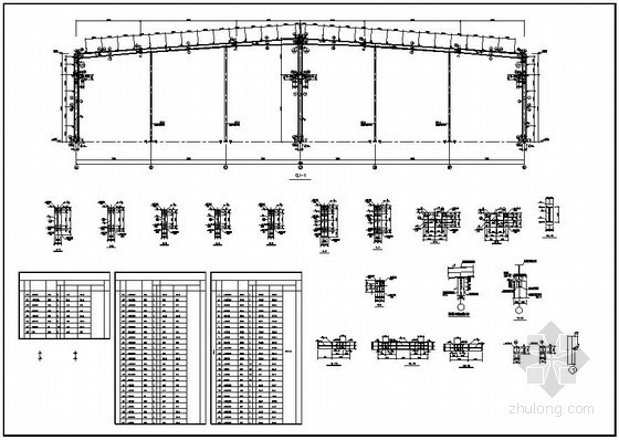 7米跨度钢架构厂房资料下载-某厂房刚架构造详图