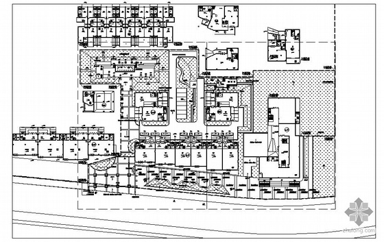 工业园景观墙施工图资料下载-杭州工业园样板房区景观设计施工图