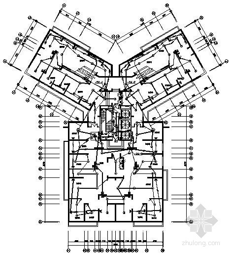 内蒙古高层住宅建筑方案资料下载-[内蒙古]某高层住宅楼电气图纸