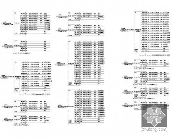 [广东]7层办公大楼全套电气施工图纸49张-配电结线图
