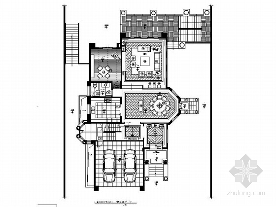 简欧复式楼装饰设计资料下载-[南京]优雅豪华时尚复式住宅室内设计全套施工图（含物料明细表）
