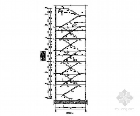 楼梯平台设计图资料下载-某26层剪力墙楼梯平台节点详图
