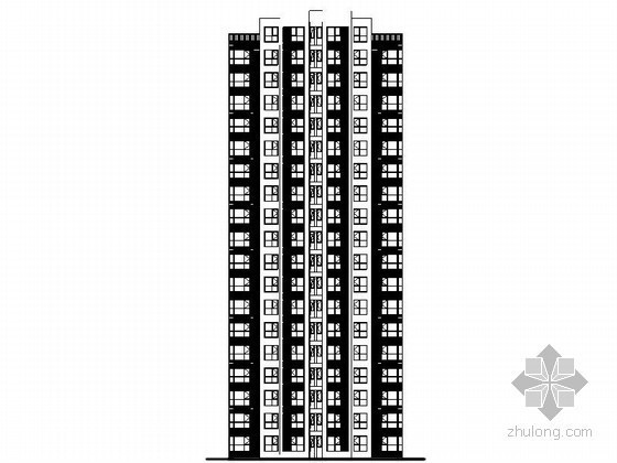 天津一梯四户资料下载-[天津]某小区十八层塔式住宅建筑施工图（13、14号楼）