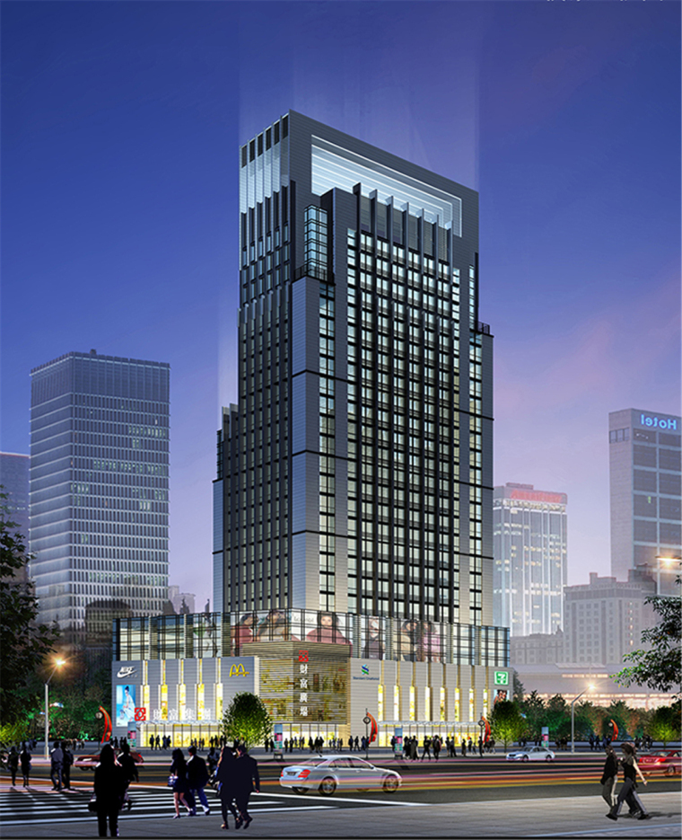 南京财富中心设计方案资料下载-粒米设计·云建筑|珠海财富中心大厦设计方案