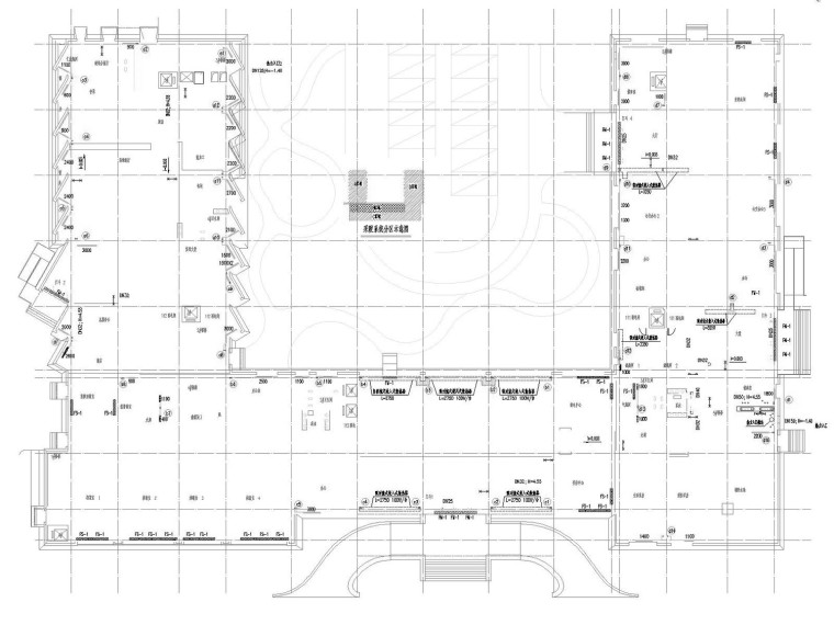 [内蒙古]大型交通综合项目暖通空调全系统施工图(人防、大院出品)-一层采暖平面图.jpg